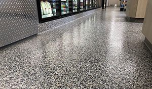 floor coating in commercial building